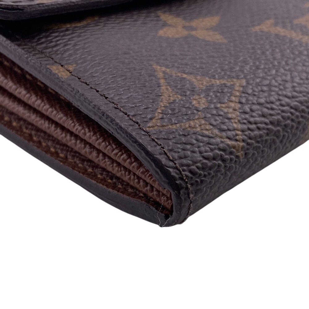 Louis Vuitton Long Purse M61734 Portefeuille Sarah Monogram Leather Brown Wallet Case