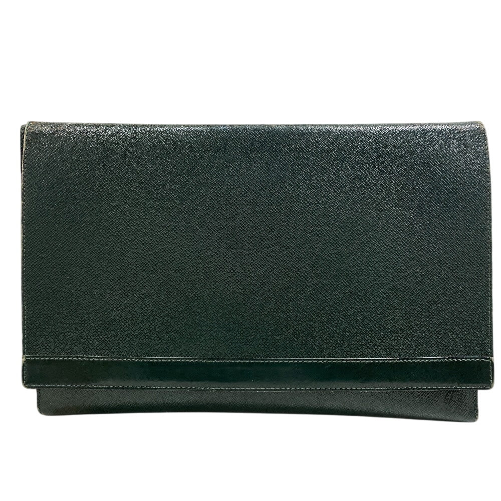 Louis Vuitton M30204 Taiga Volga Leather Green Clutch Bag