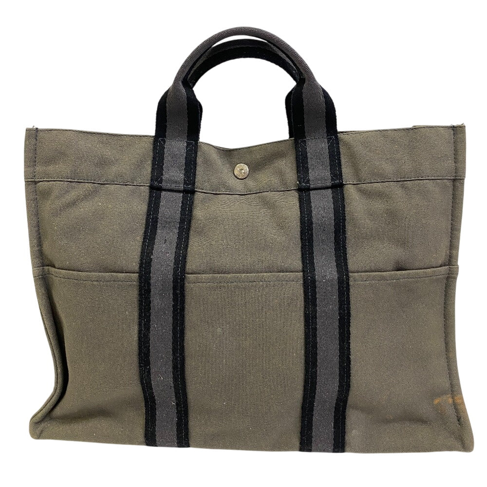 Tote Bag Cotton Khaki Tote Baga Fool Green