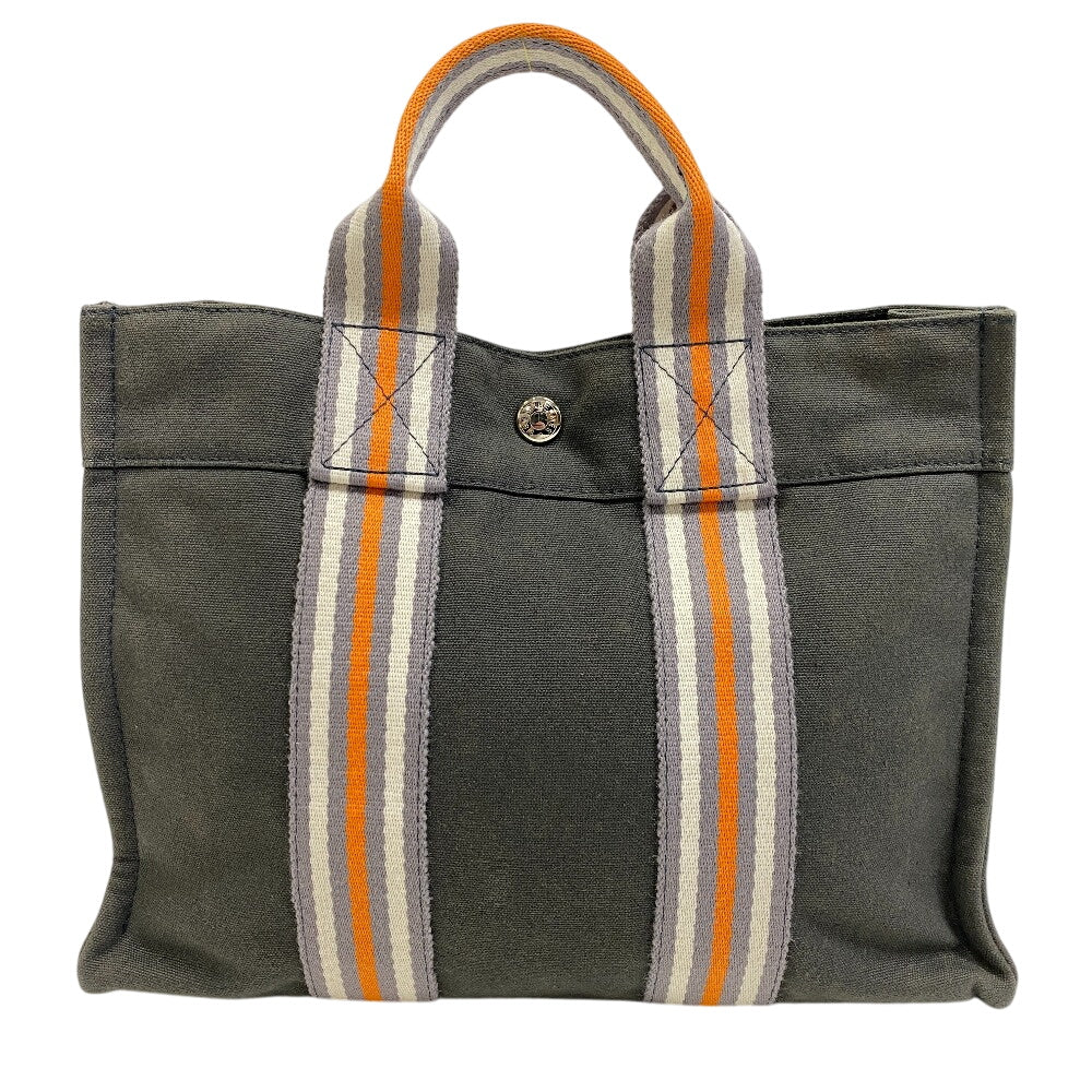 Tote Bag Khaki Ginza Limited Fool Toepm Canvas