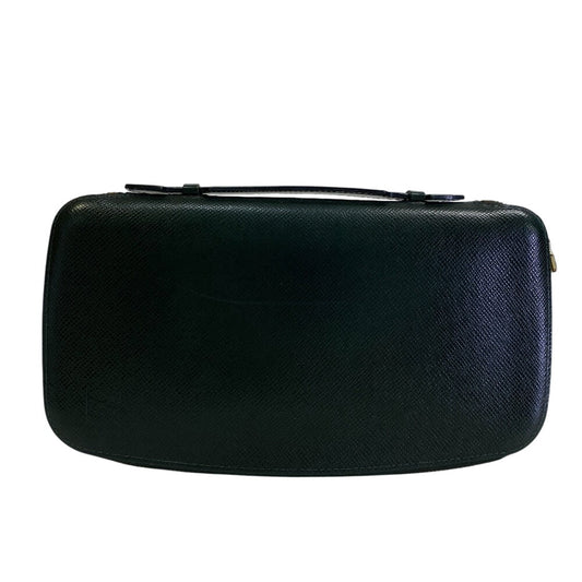 Louis Vuitton Long Purse M30654 organizer Taiga Leather Green Wallet Case