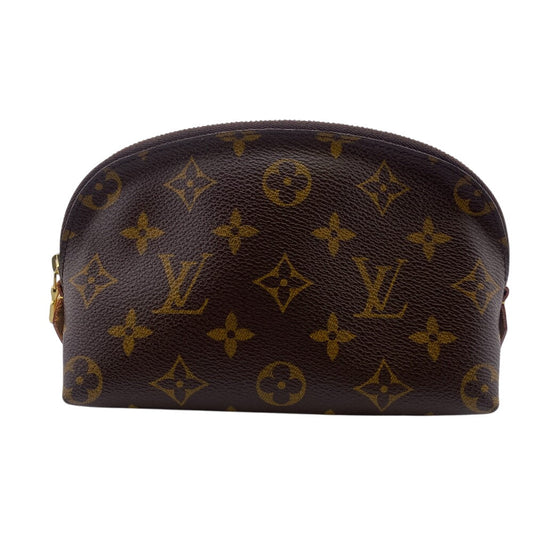 Louis Vuitton Cosmetics Pouch M47515 Cosmetics Pouch Monogram Leather Brown Clutch Bag