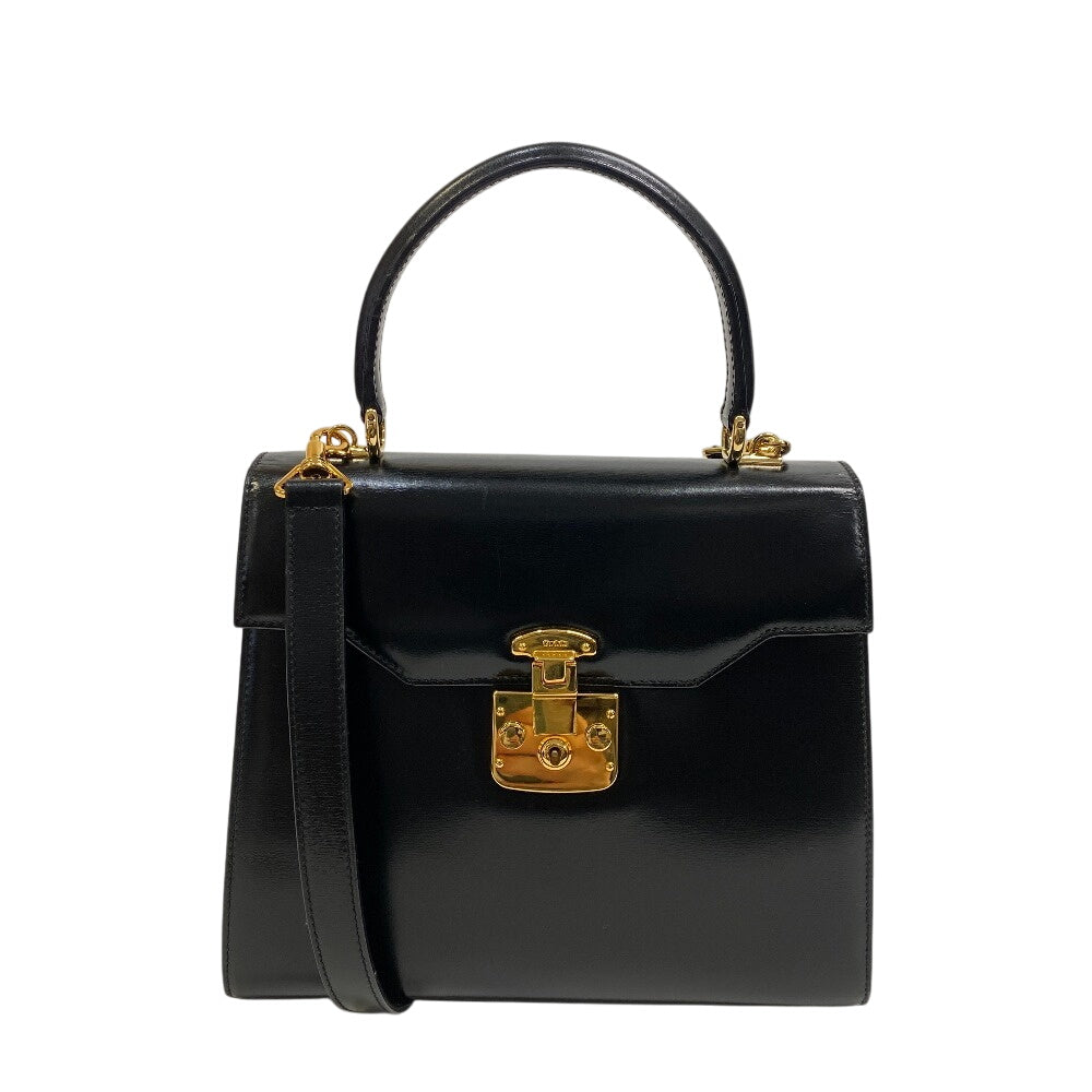 Gucci Ready lock Leather Black Handbag Z0012994