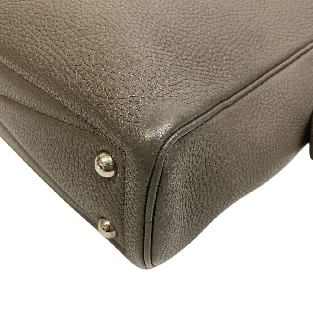 Business Bag Gray Victoria Mens Leather Travel Bag