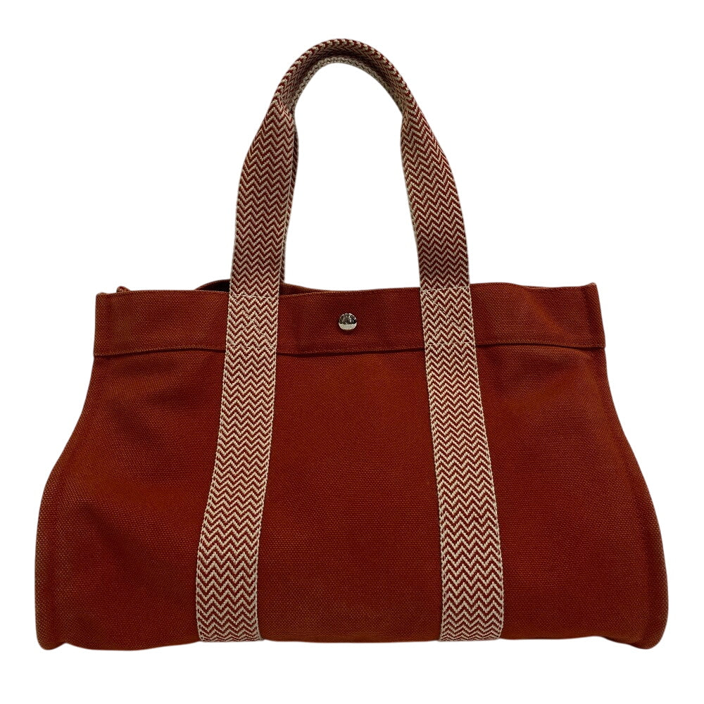 Tote Bag Cotton Orange Cannes Mm Women Canvas