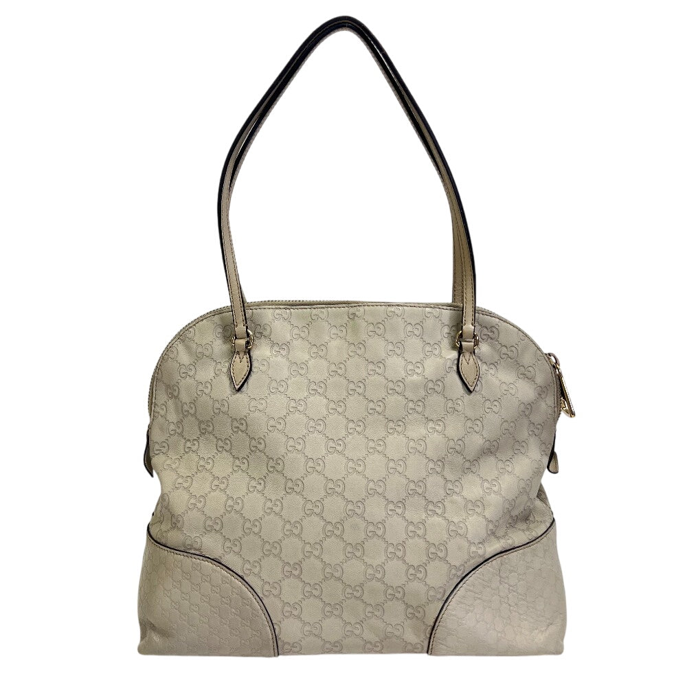 Gucci GG pattern Leather Canvas White Handbag