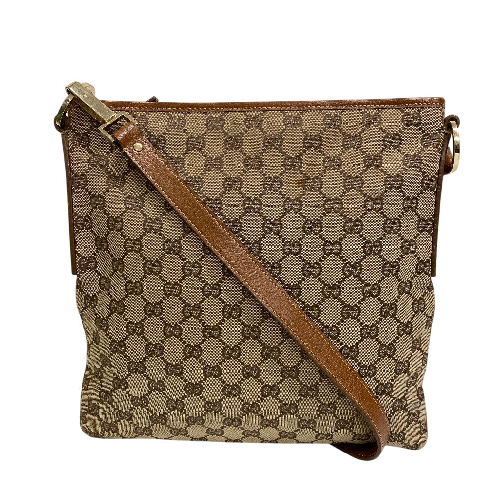 Gucci GG pattern Canvas Beige Shoulder Bag