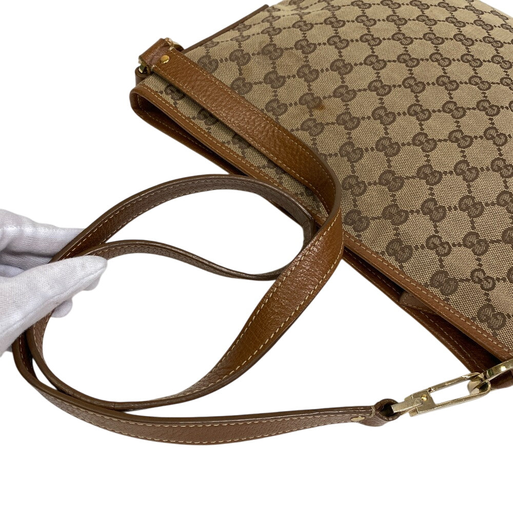 Gucci GG pattern Canvas Beige Shoulder Bag