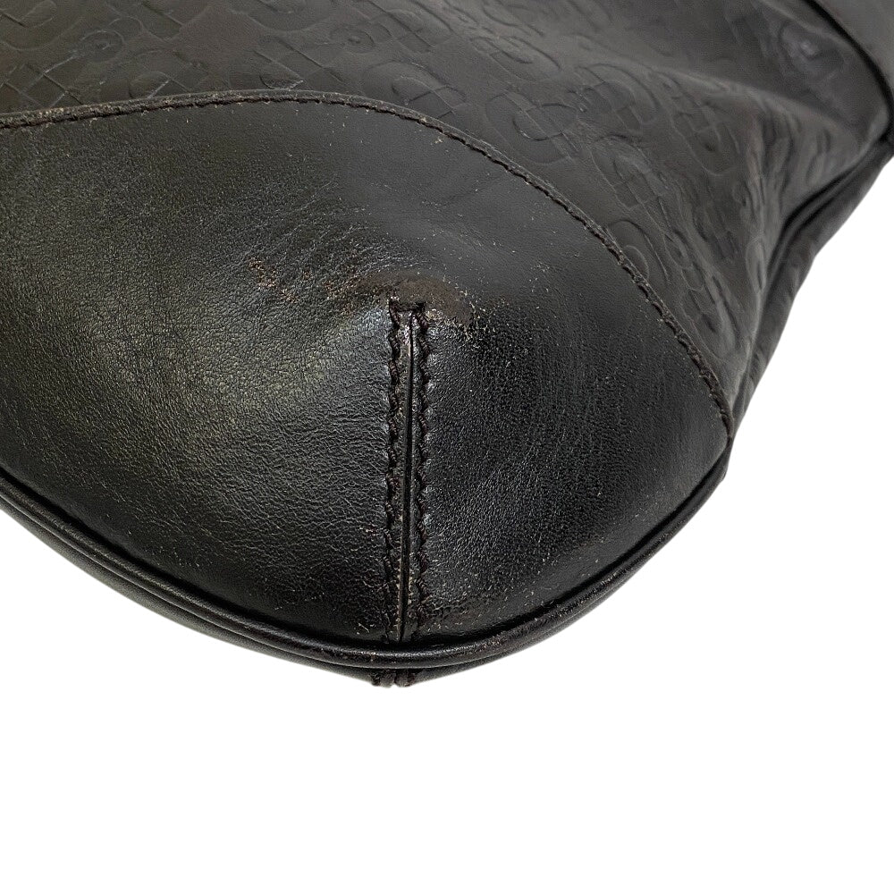 Gucci Horsebit Leather Black Shoulder Bag
