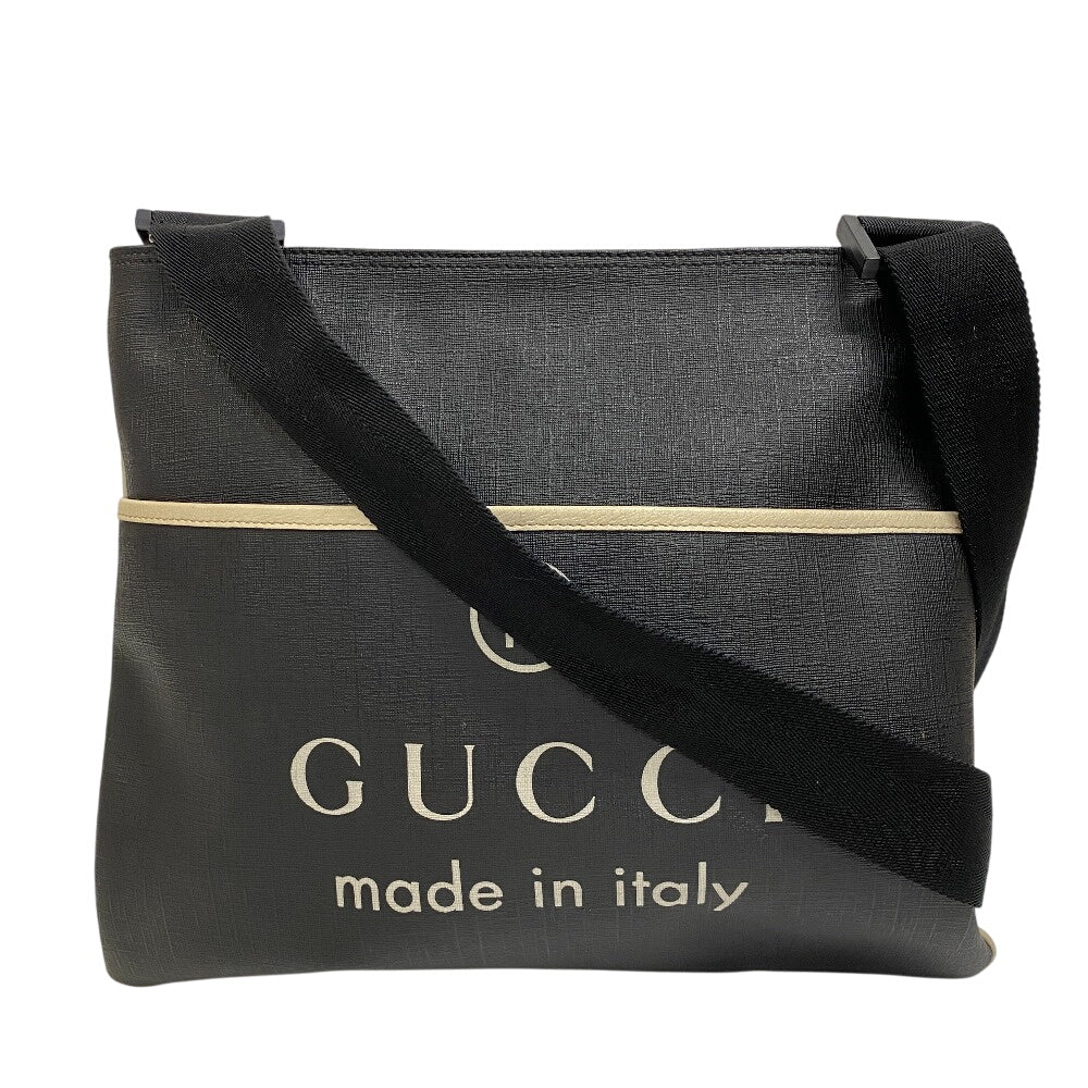 Gucci PVC Canvas Black Shoulder Bag