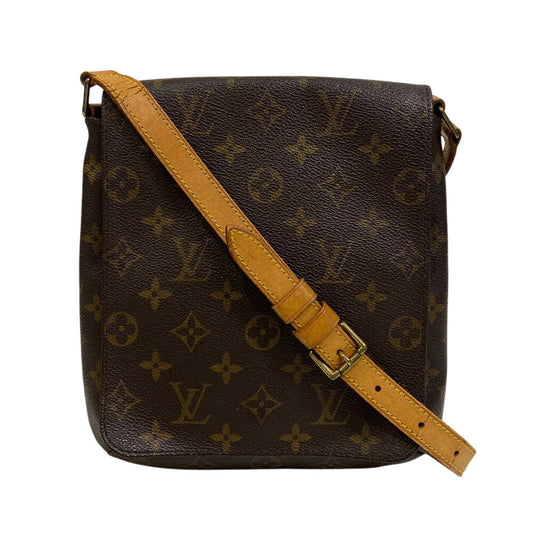 Louis Vuitton M51258 Short strap M tte Monogram Leather Brown Shoulder Bag