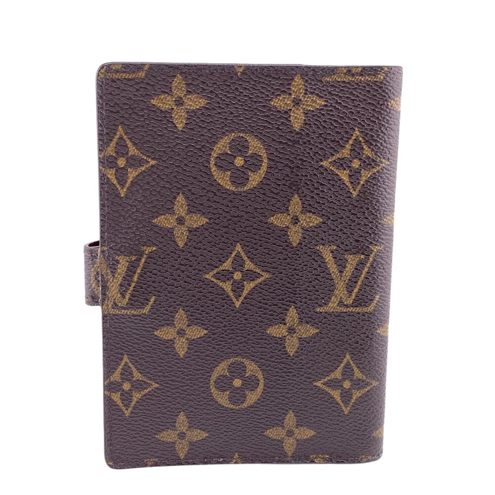 Louis Vuitton Notebook cover R20005 Agenda PM Monogram Leather Brown Handbag