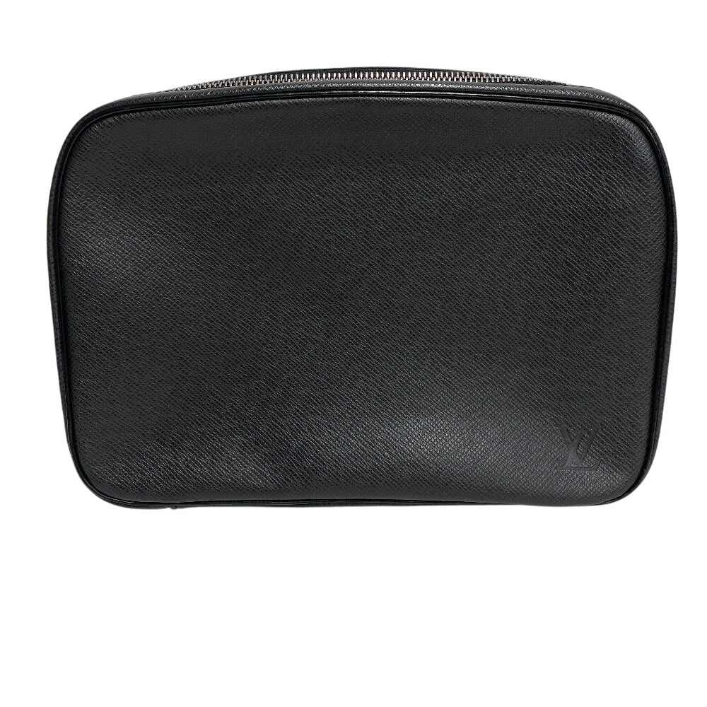 Louis Vuitton business M30212 Taiga Truth Cracking Leather Black Handbag