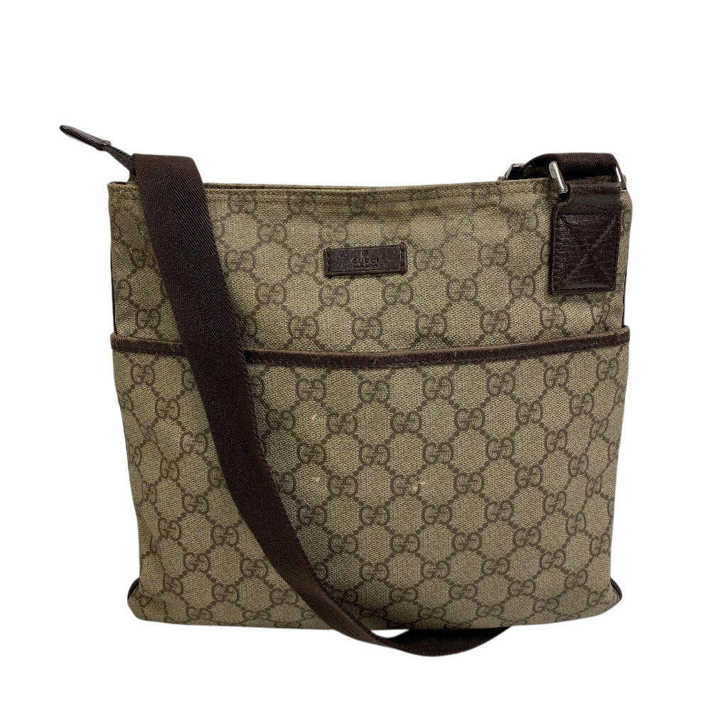 Gucci GG Supreme Canvas Beige Shoulder Bag