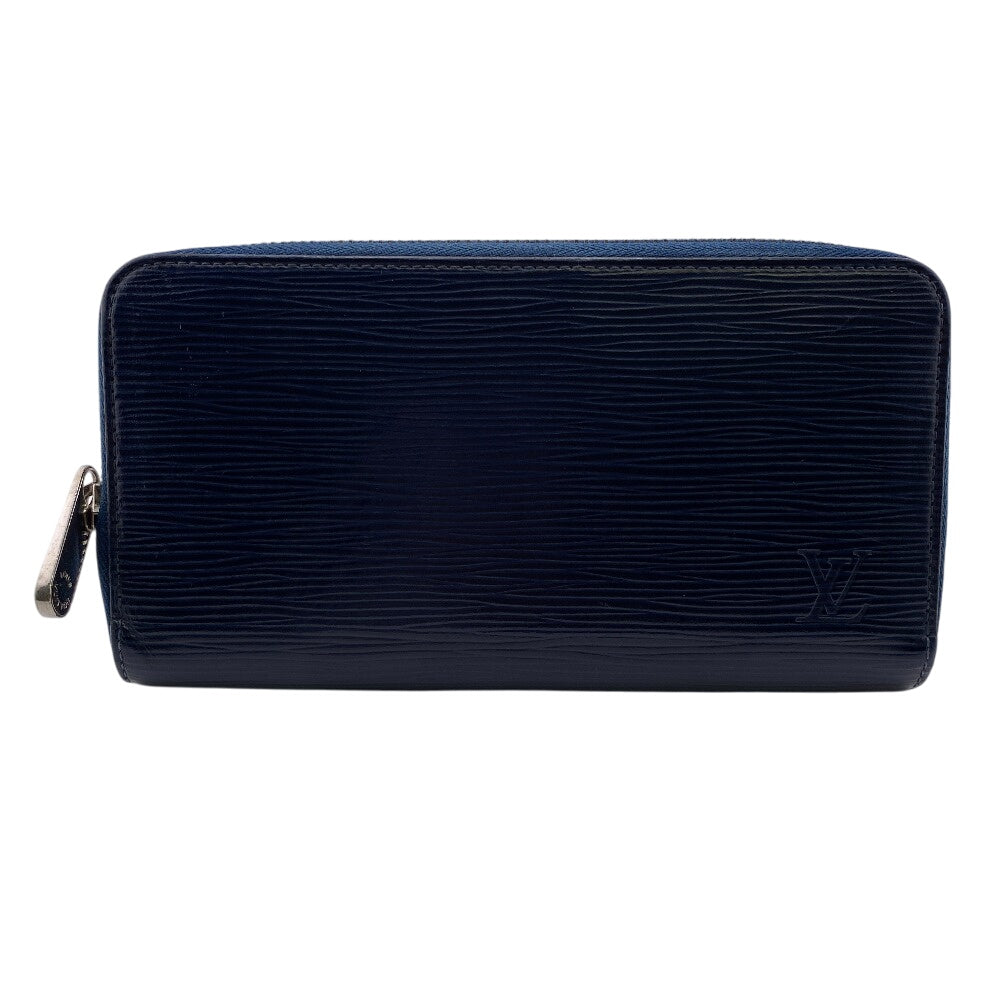 Louis Vuitton Long Purse M60307 Epi Zippy Leather Navy Wallet Case