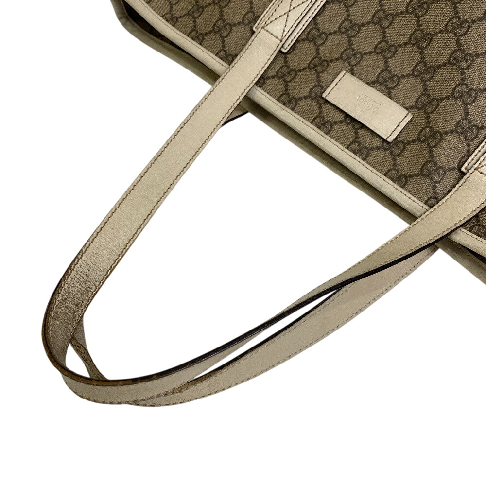 Gucci GG Supreme GG pattern Canvas White Tote Bag