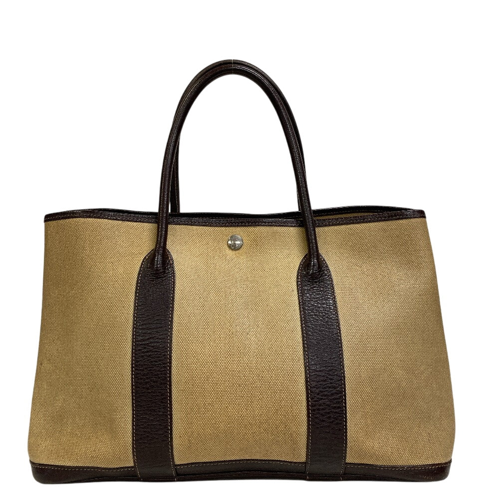 Hermes Handbag Tower Ash Garden Party Pm Brown Travel Bag
