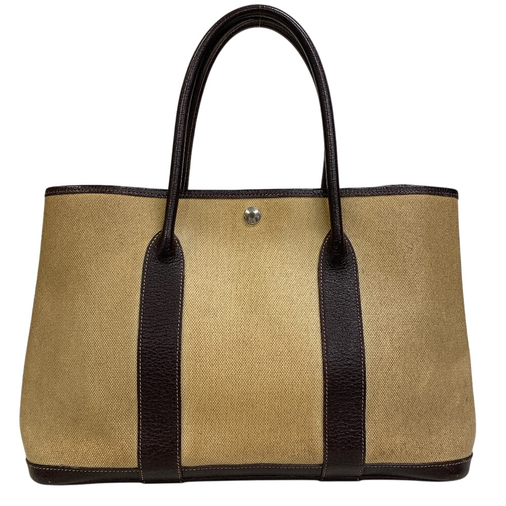 Hermes Handbag Tower Ash Garden Party Pm Brown Travel Bag