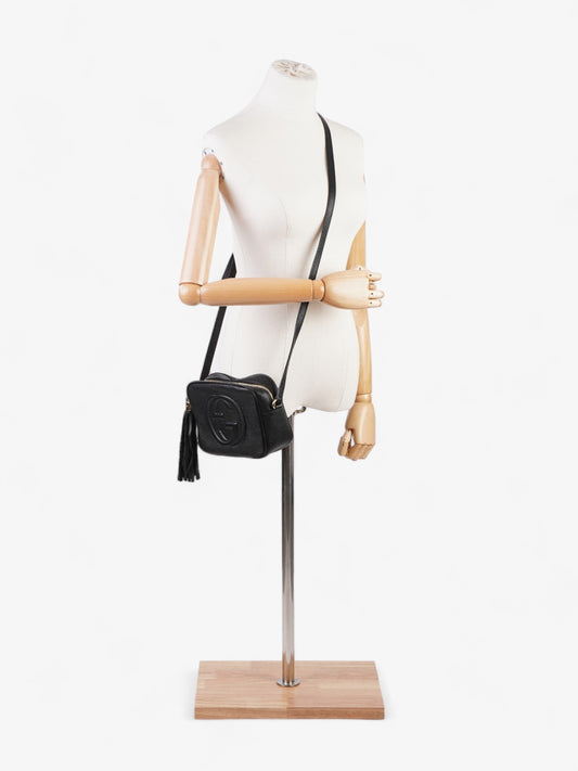 Gucci Soho Disco Crossbody Bag Leather Black Leather Small