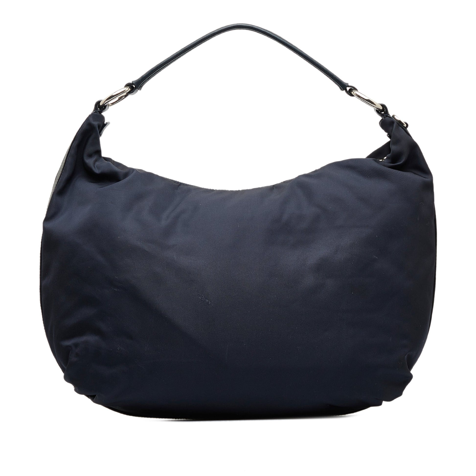 Prada Hobo Bag Tessuto Blue Shoulder Bag