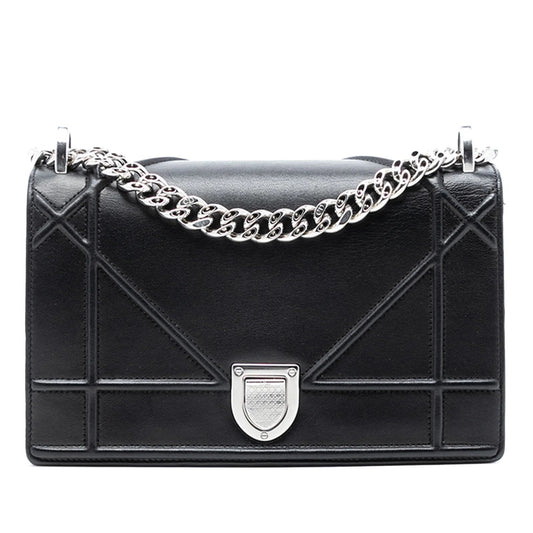Dior Handbag ama Crossbody Bag Lambskin Black Small