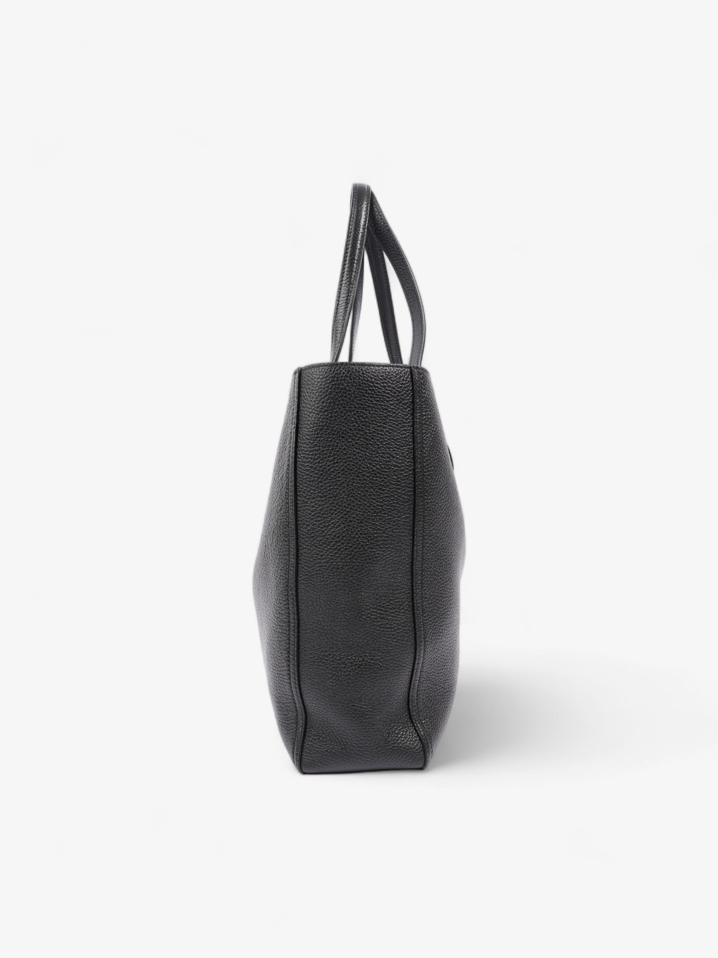 Gucci Double Tote Leather Black Tote Bag