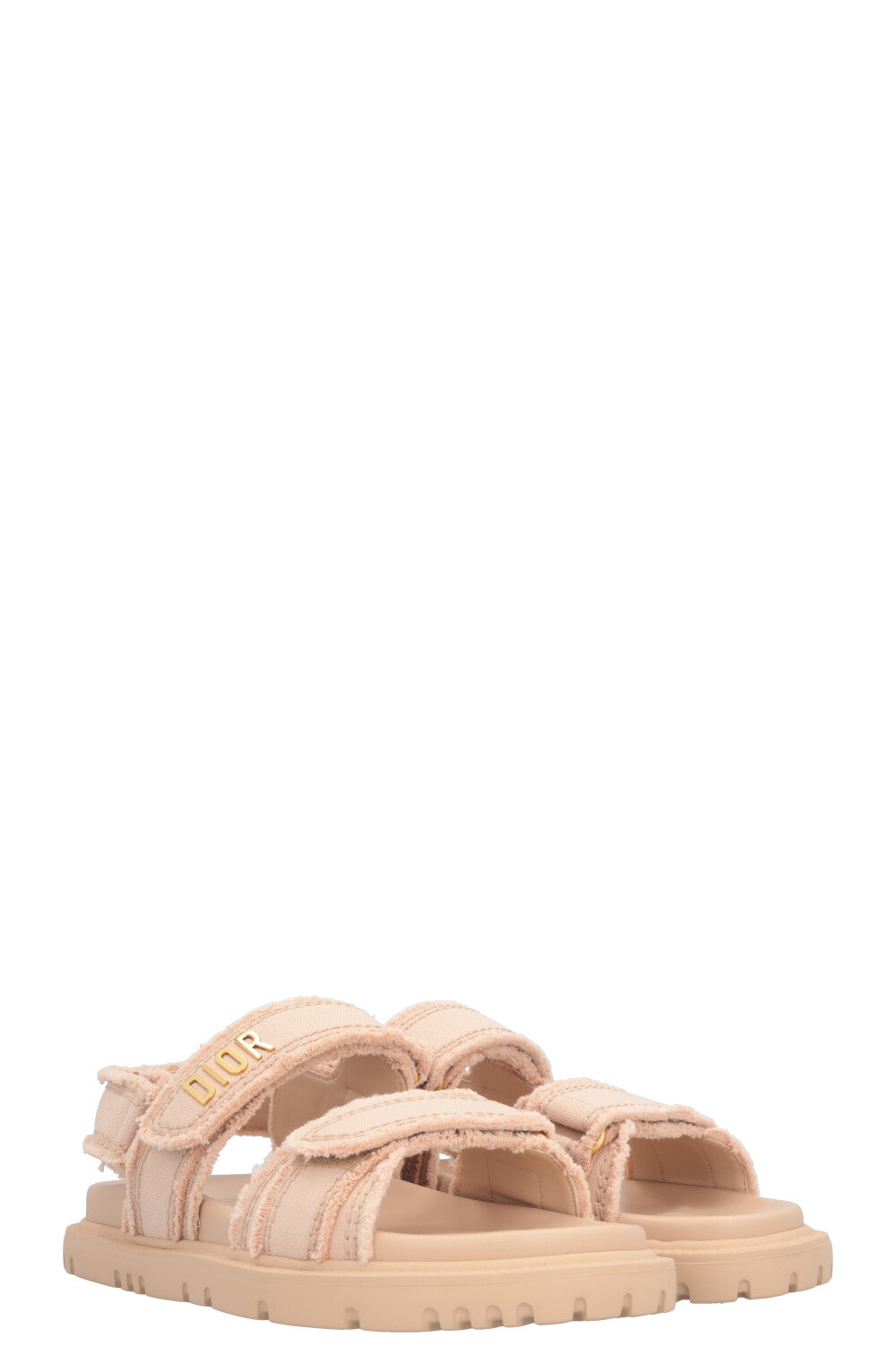 Dior Handbag act Flats Nude Canvas Shoes