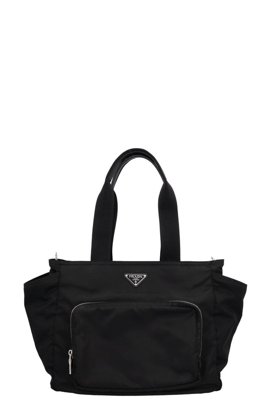 Prada Tote Bag Travel Re Nylon Black