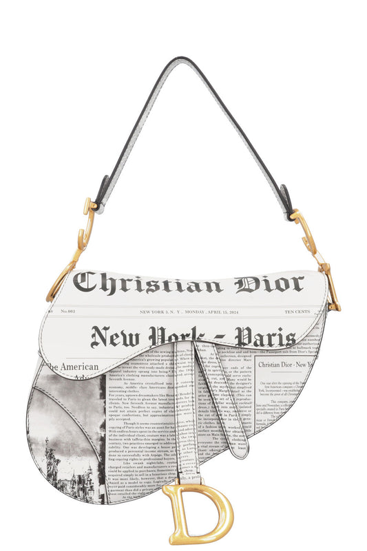 Dior Saddle Bag Newspaper Handbag
