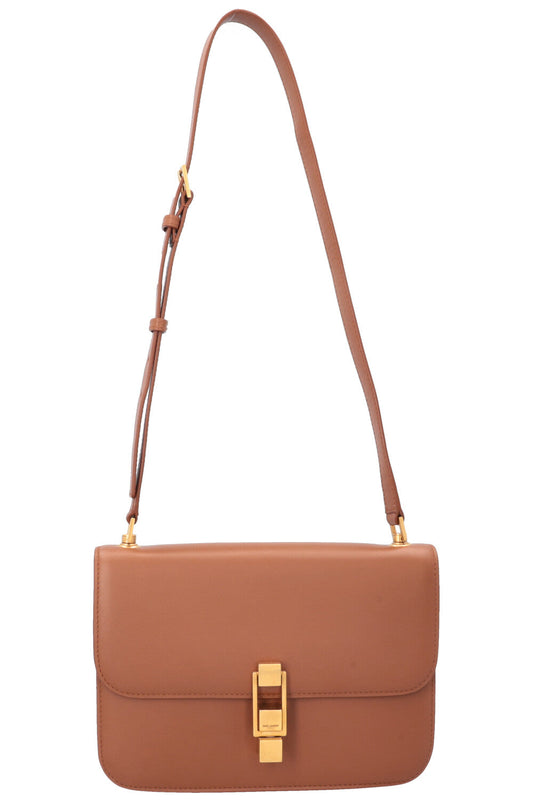 YSL Saint Laurent Crossbody Bag Sac Le Carre Brown