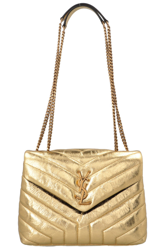 YSL Saint Laurent Crossbody Bag Loulou Gold Small