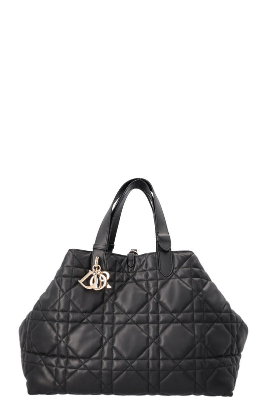 Dior Toujours Bag Macrocannage Black Large Handbag