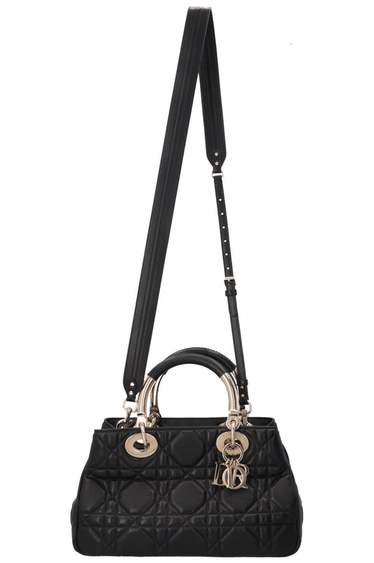 Dior Handbag Lady 95.22 Cannage Black