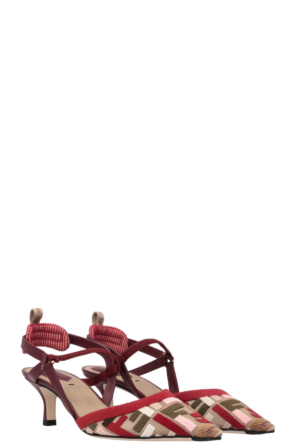 Fendi Sling Bag Colibri Slingbacks FF Multicolor Shoes