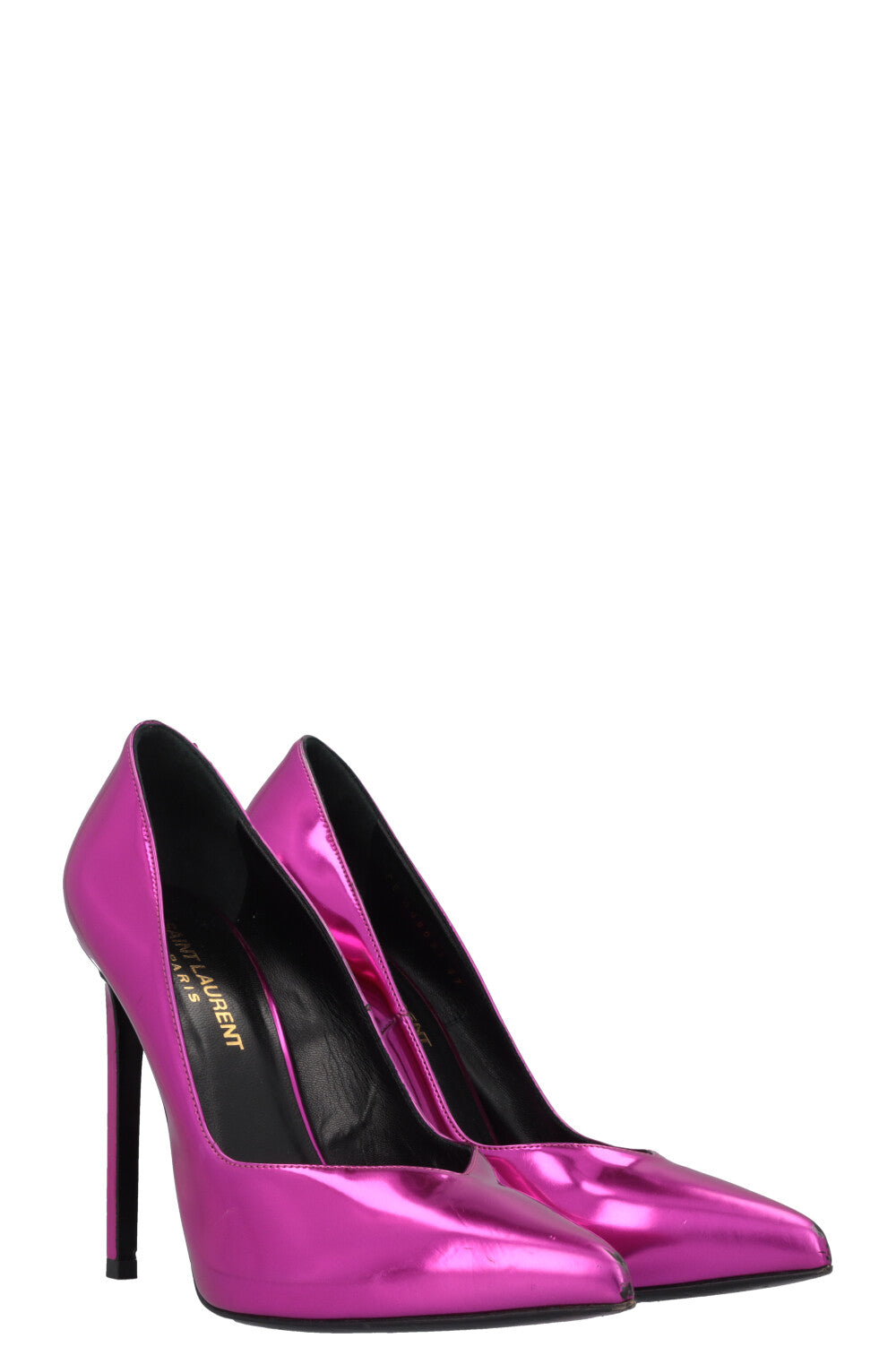 YSL Saint Laurent Heels Metallic Pink Shoes