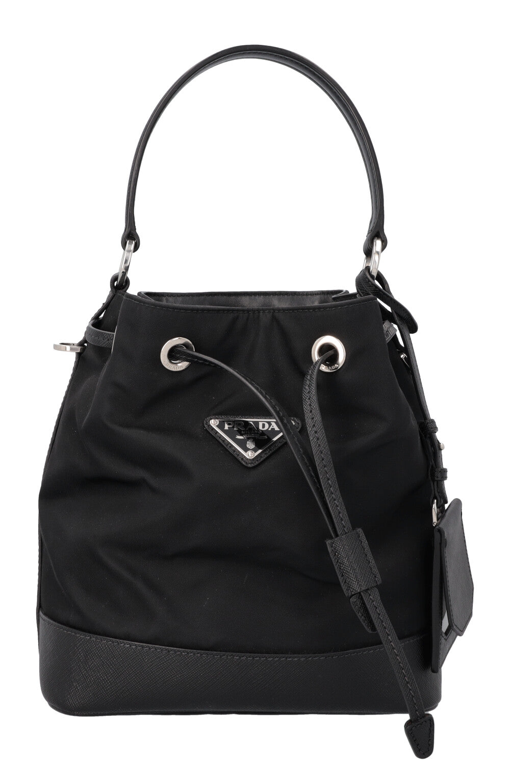 Prada Crossbody Bag Bag Re Nylon Black Bucket