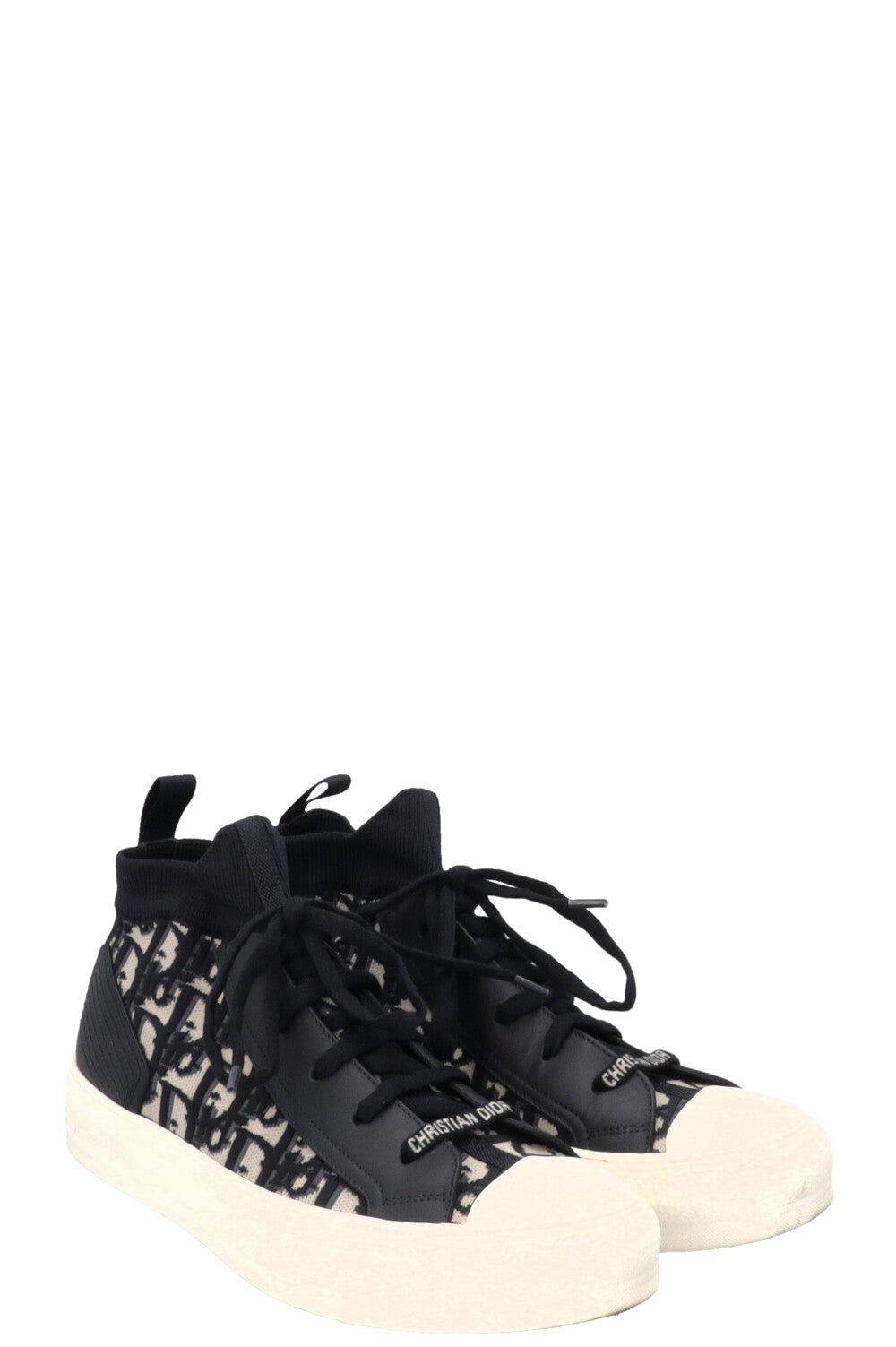 Dior Handbag Oblique Walk'N' High Top Sneaker Blue Shoes