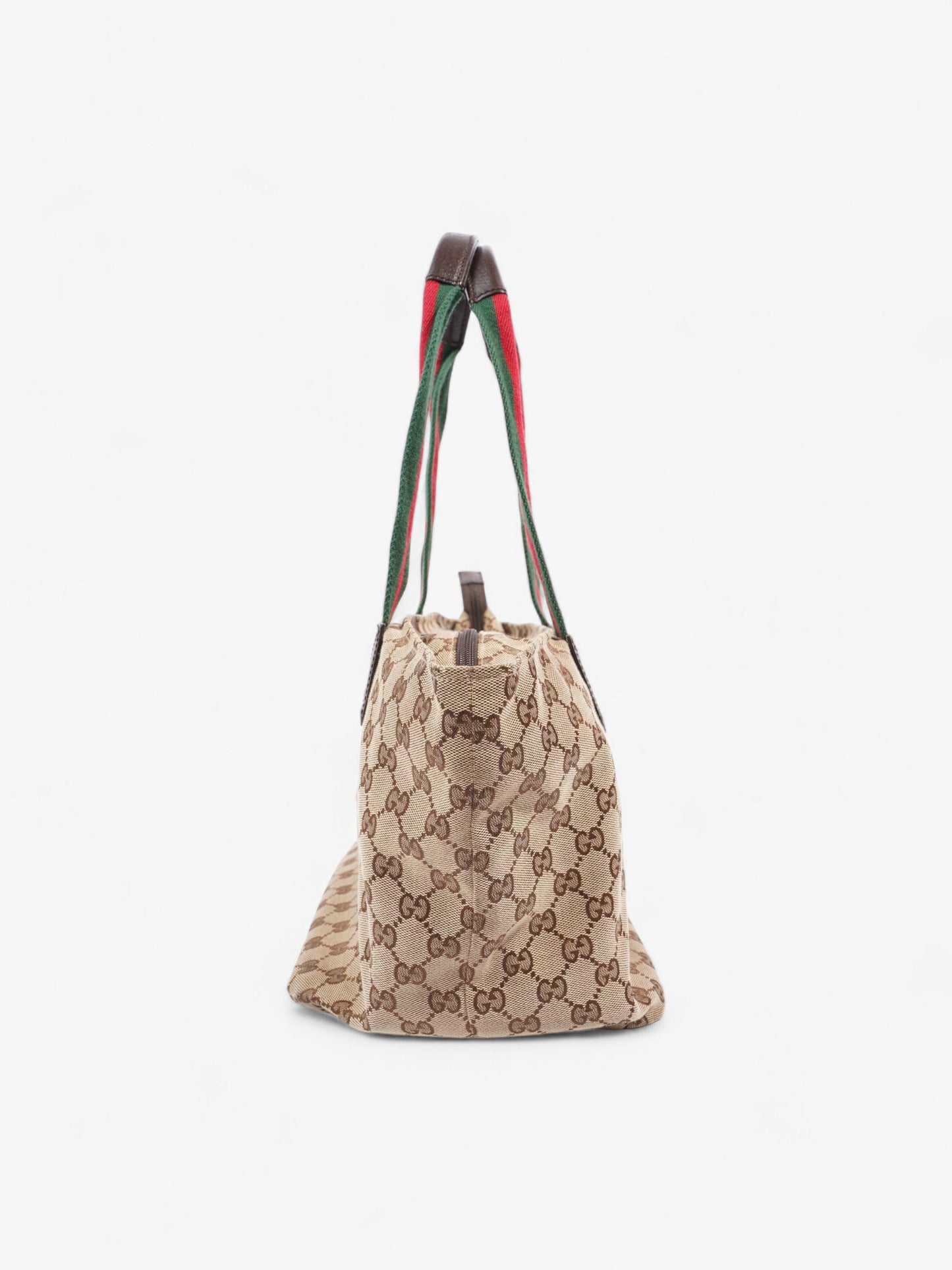 Gucci Web Handle Tote Supreme Canvas Red Shoulder Bag