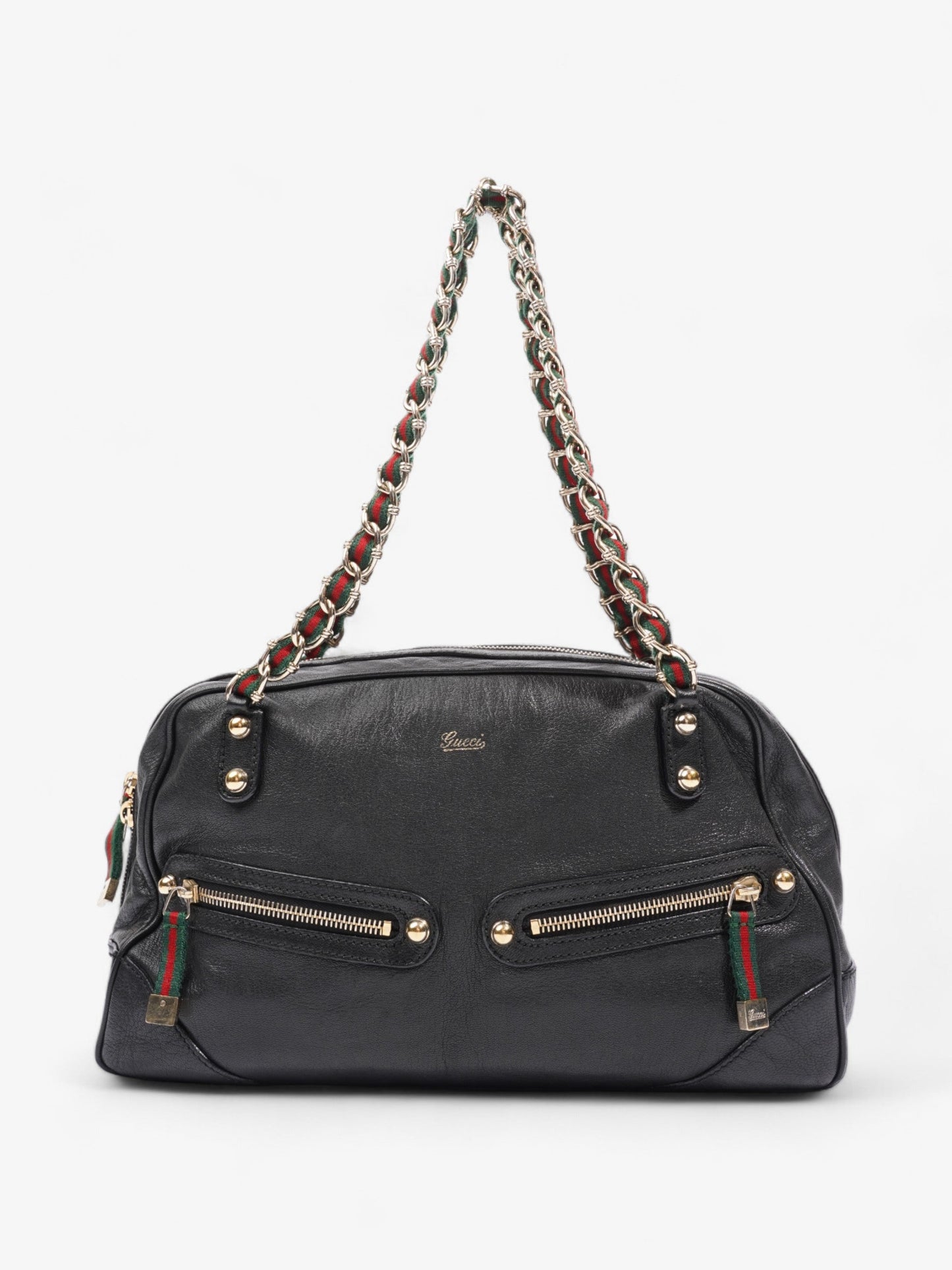 Gucci Capri Shoulder Bag Leather Black