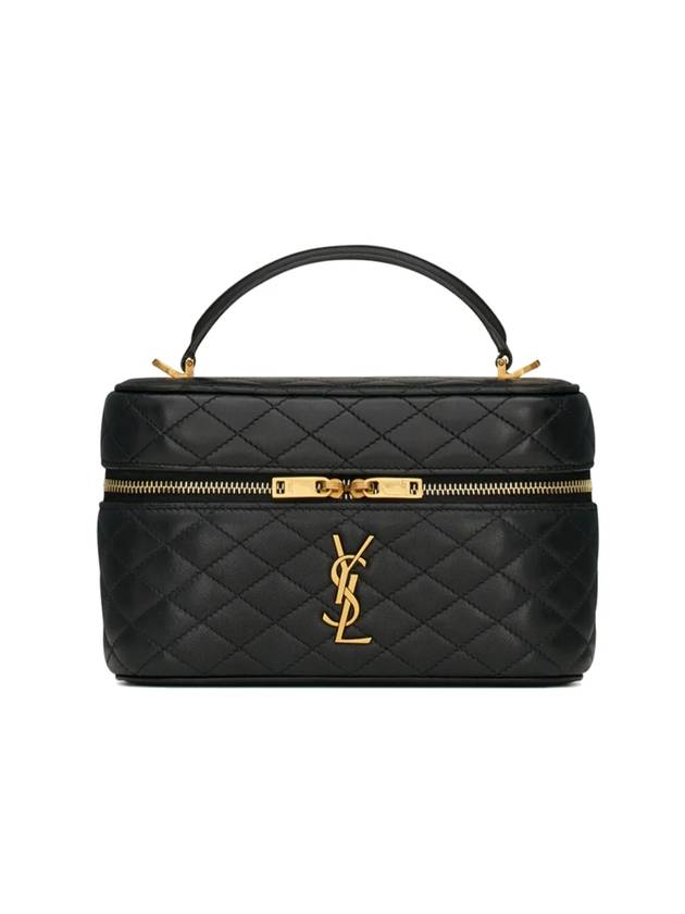 YSL Saint Laurent Saint Laurent Trending Gaby Vanity Lambskin Tote Black Mini Tote Bag