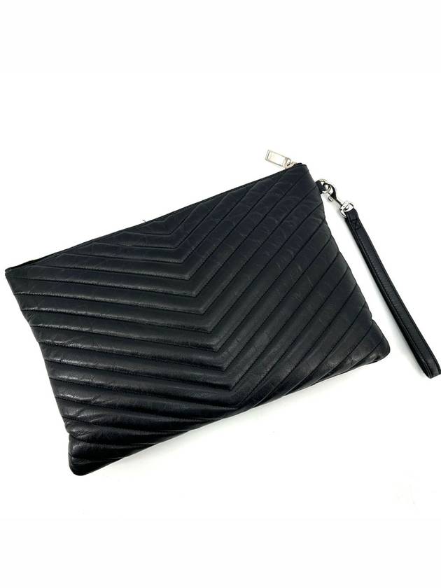 YSL Saint Laurent Luxury Trending Clutch New Monogram Silver Medium Clutch Bag