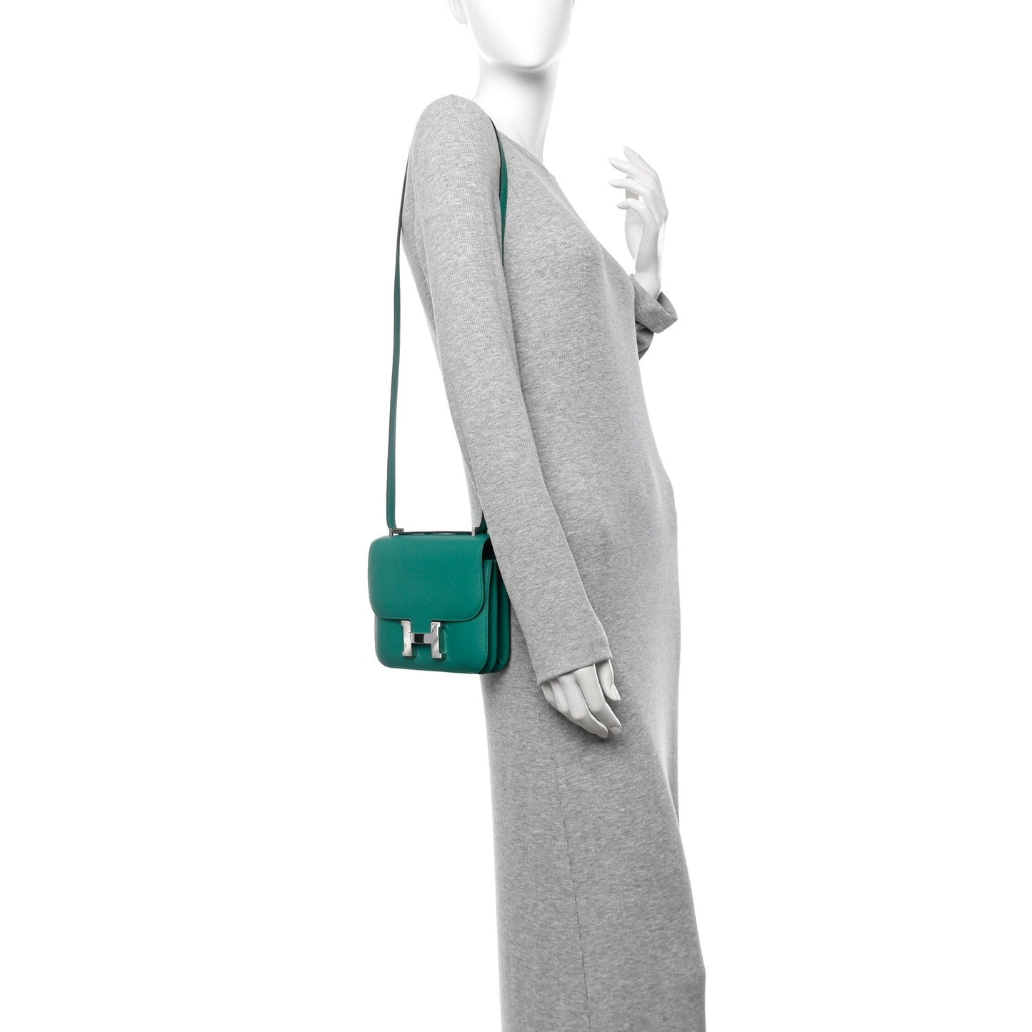 Hermes Epsom Constance Vert Jade Handbag Travel Bag