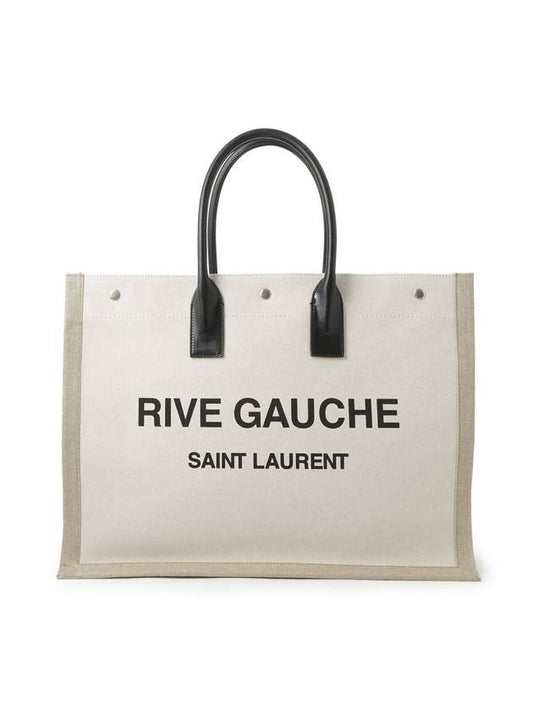 YSL Saint Laurent Saint Laurent Trending Rive Gauche Smooth Large Leather Canvas Tote Bag
