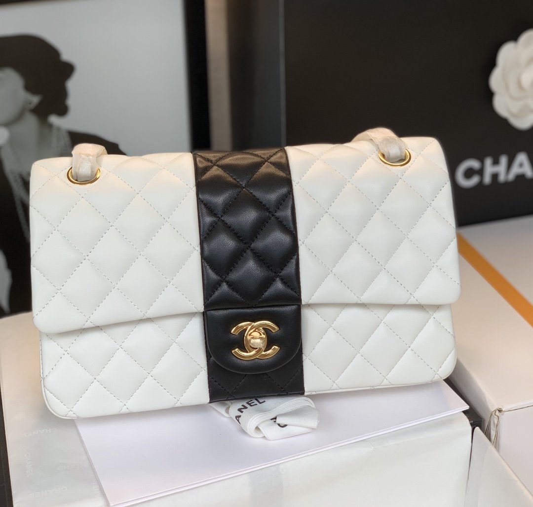 CHLMini 9.8in 25cm White Flap Mini Bag
