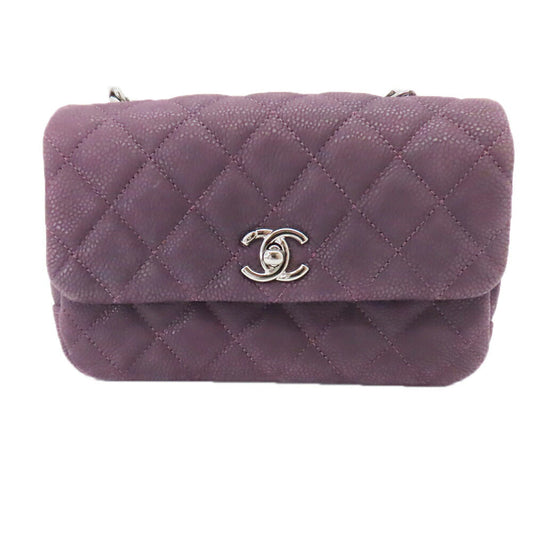 Chanel Caviar Skin Mini Matelassé Chain Shoulder Bag