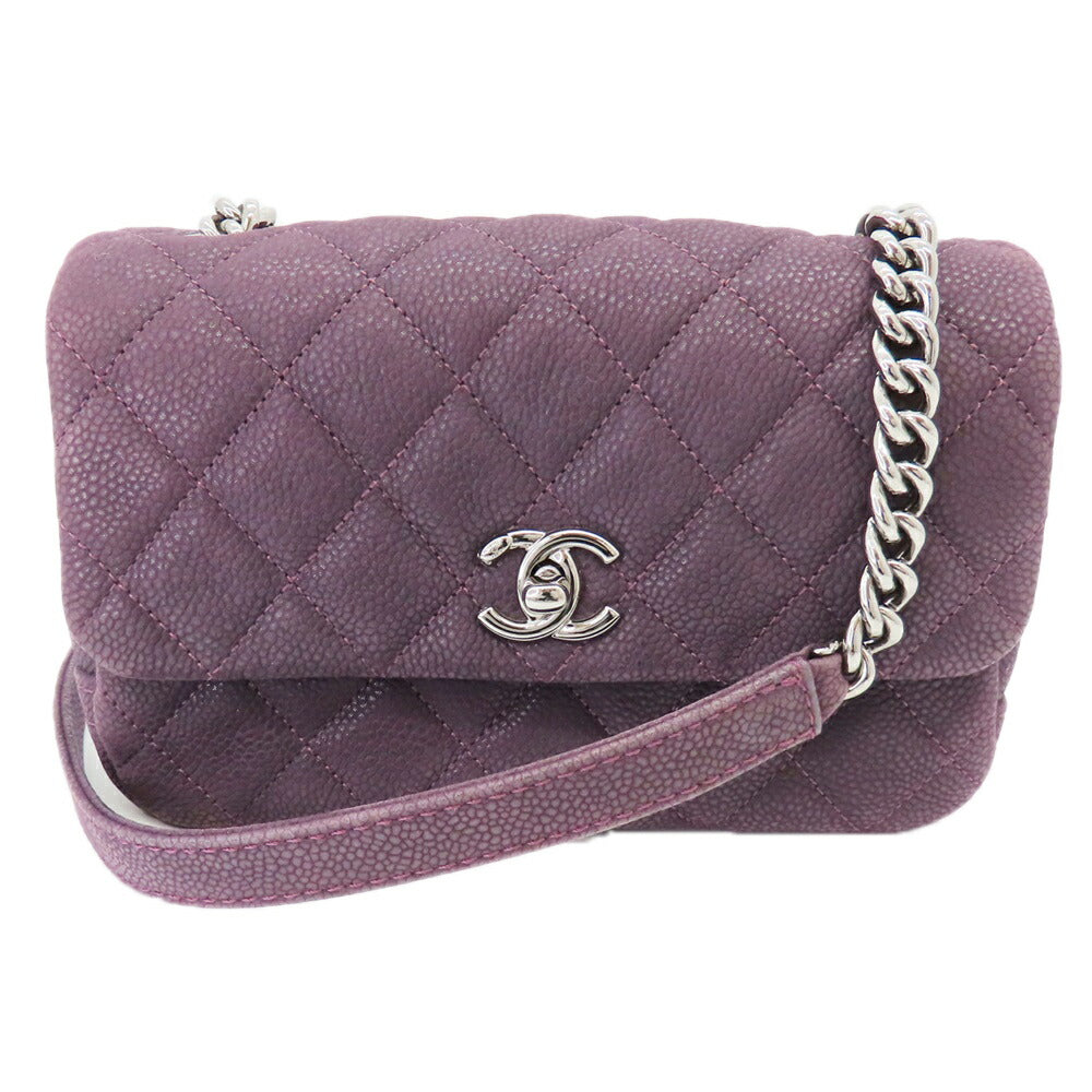 Chanel Caviar Skin Mini Matelassé Chain Shoulder Bag