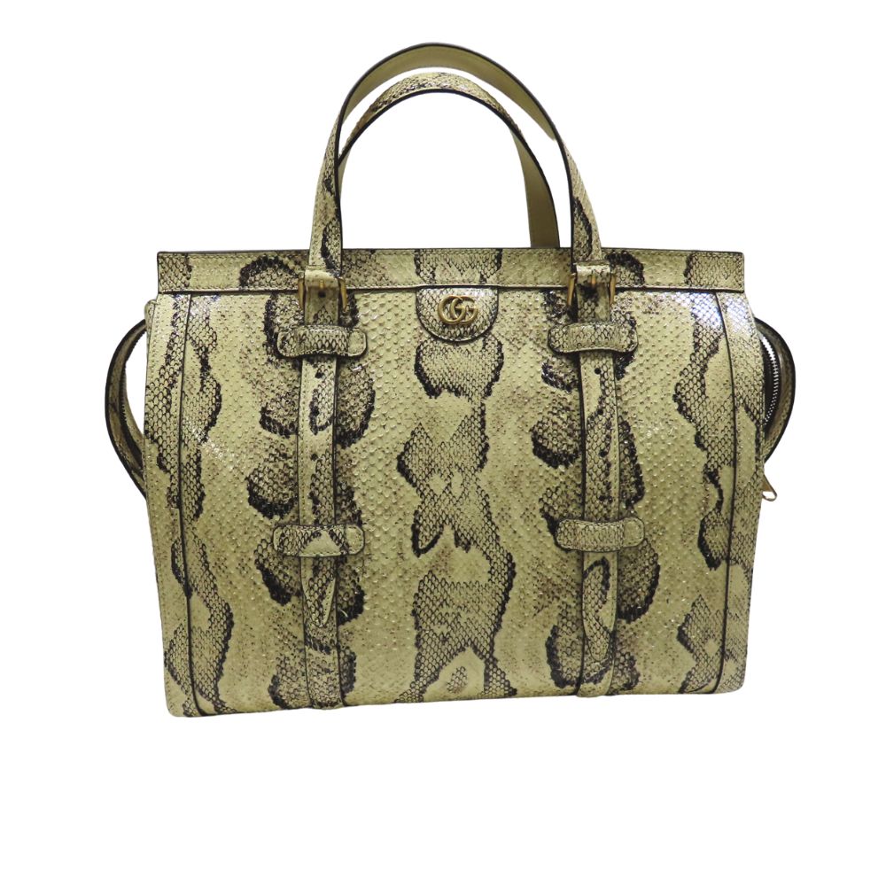 Gucci Double Python Tote Bag Medium