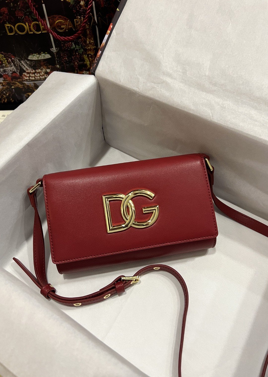 Burgundy Top Qualityã Clutch Bag