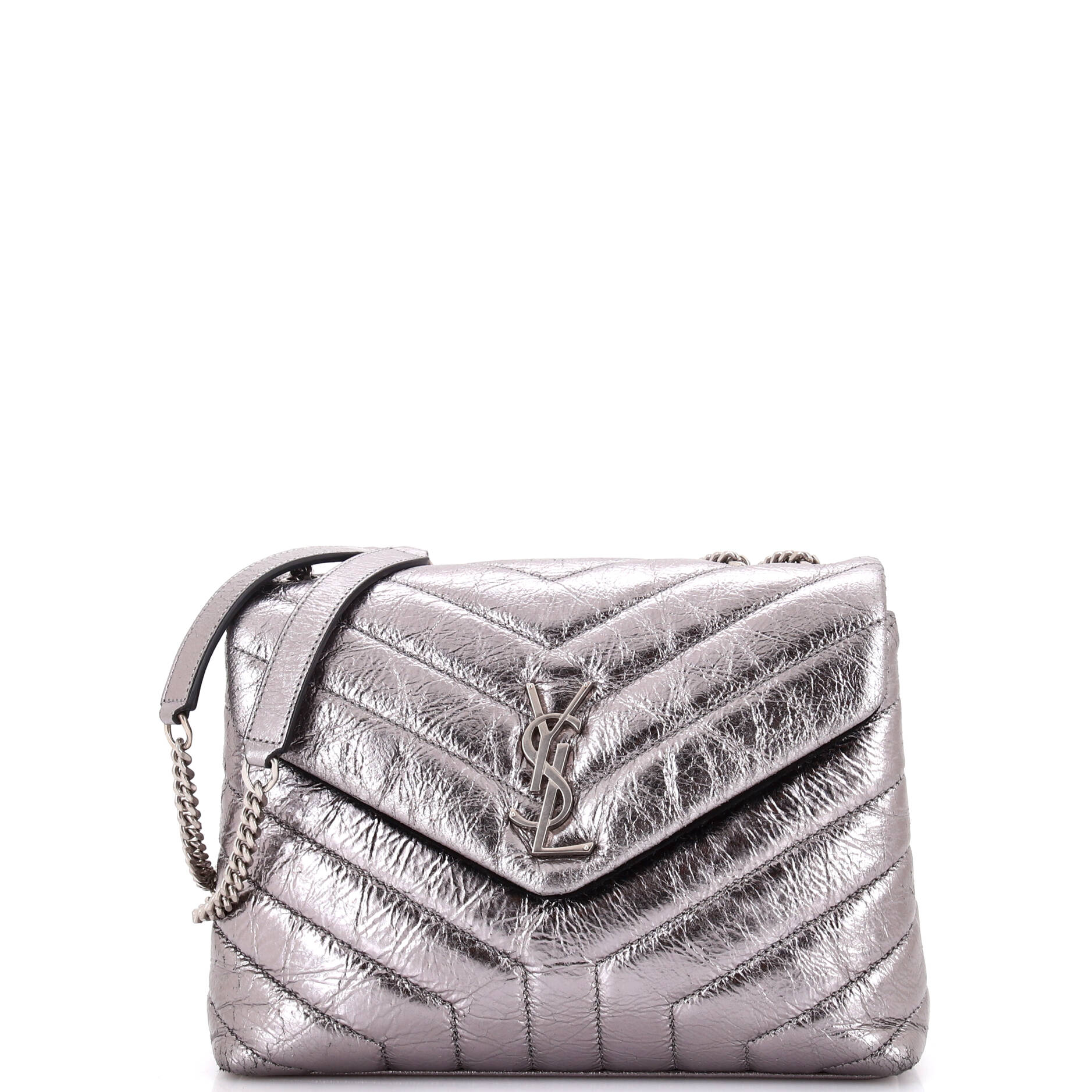 YSL Saint Laurent Luxury Trending Loulou Shoulder Bag Chevron Leather Matelasse Small Leather Small 3