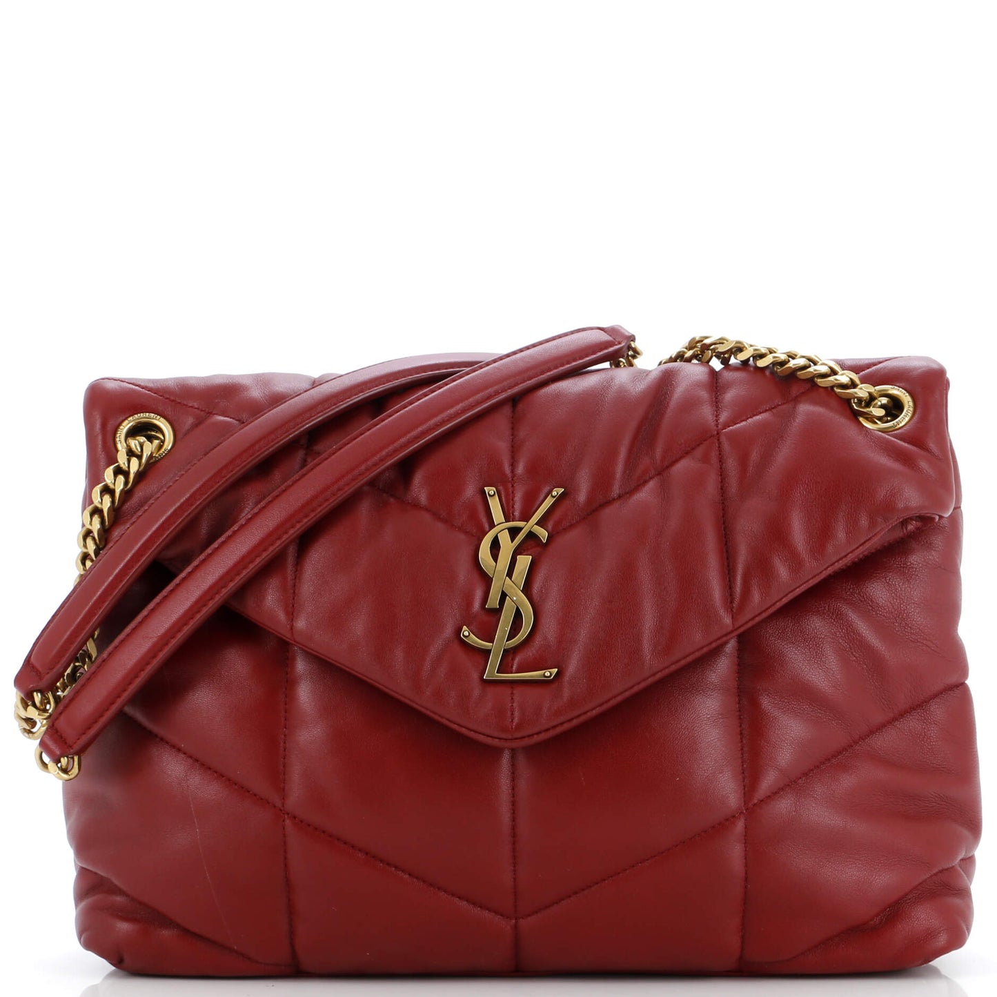 YSL Saint Laurent Saint Laurent Trending Loulou Puffer Shoulder Bag Leather Quilted Leather Medium